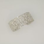 Bracciale foglie faggeta vetusta UNESCO 2017 argento 925/1000